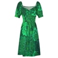 thumbnail image 5 of Emerald Peacock Sleeveless Dress sexy short dresses daring Long veiled dresses, 5 of 7