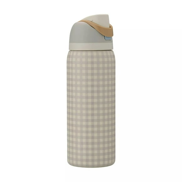 Owala FreeSip Insulated Stainless Steel Water Bottle with Straw for Sports Vacuum Cup Travel Water Bottle Plaid - 32 OZ