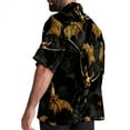 thumbnail image 3 of Bats Men's Poplin Shirt, Casual Short Sleeve Printed Button Down Summer Beach Unisex Shirts, 3 of 6