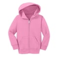thumbnail image 1 of Gravity Threads Toddler Fleece Zip-Up Hoodie Sweater - Candy Pink - 4T, 1 of 1
