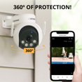 thumbnail image 2 of Defender AI POWERED 4K Everwatch PTZ 360° Wi-Fi Plug-in Power Security Camera with 64GB SD Card - 2 Pack, 2 of 5