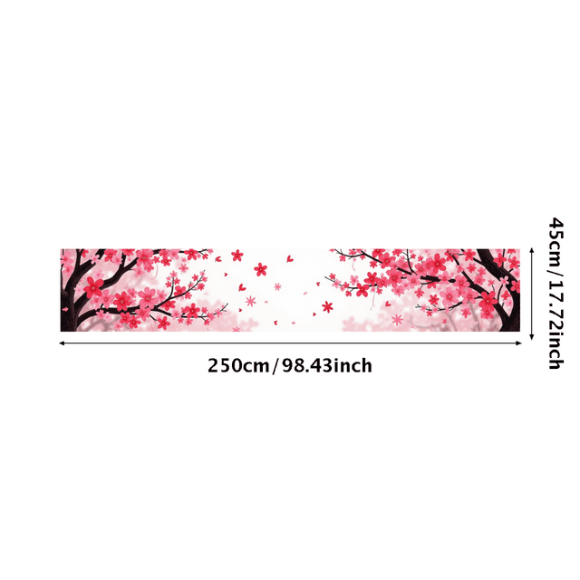 Cherry Blossom Backdrop Banner Spring Festival Floral Decoration Wedding Ceremony Photography Background Party Event Display Scenic Decor