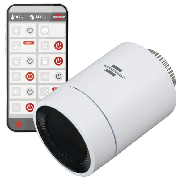 Brennenstuhl Connect Zigbee HT CZ 01 Radiator Thermostat (Smart Zigbee Thermostat for Saving Po