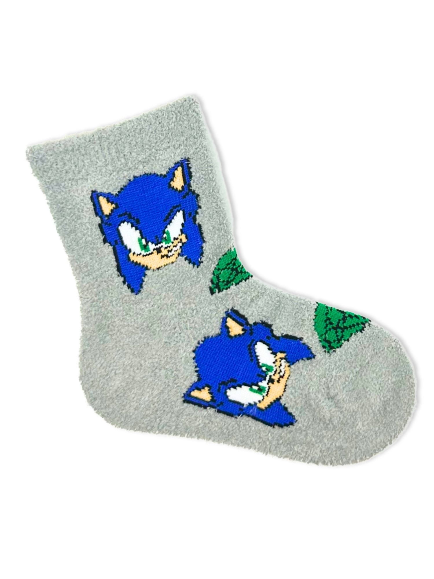 Sonic the Hedgehog Boys Cozy Socks, 2-Pack, Sizes S/M-M/L