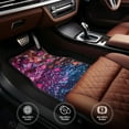 thumbnail image 6 of Pofeuu Heart Confetti on Glitter Print Car Foot Mat Set of 4 Pieces - All-Weather Full Set Floor Mats for Cars Trucks SUVs, 6 of 7