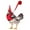 Red, variant on Floleo Chicken Harness Hen Size With Matching Leash – Adjustable, Resilient, Comfortable, Breathable, Large Size, Suitable For Chicken