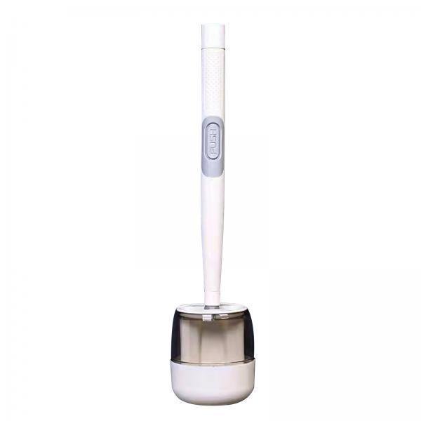 2 Escobillas de Y Soporte para Colgar en Sin Perforaciones Flexibles para blanco BLESIY Cepillo de baño