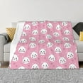 thumbnail image 3 of Throw Blanket for Couch, Cute pink cat Super Soft Fuzzy Comfy Warm Throw Blanket, Cuteness Lightweight Cozy Plush Flannel Blanket & Throws for Sofa and Bed All Season, 3 of 5