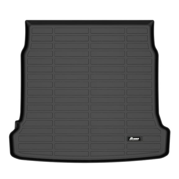 Ikon Motorsports 3D TPE Trunk Mat Compatible with 2023-2025 Hyundai Ioniq 6 Custom Fit All Weather Protection Heavy Duty Rear Trunk Tray Cargo Liners Protector Black