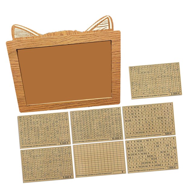 Hucha con , hucha, objetivos de ahorro, objetivo de dinero Retro, caja de ahorros en efectivo creativa Vintage, reutilizable para niños y