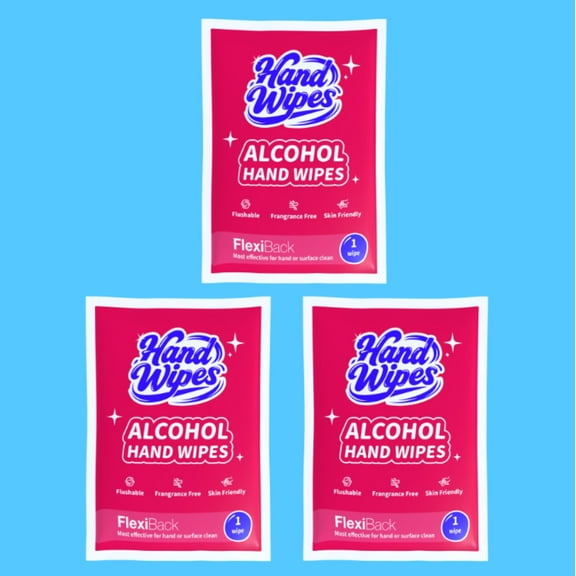 30pcs Alcohol Wipes in Individual Packets, Perfect for Cleaning Hands - Handy Wipes for Quick Cleanups, Surface Cleaning