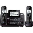 thumbnail image 1 of PANASONIC Link2Cell Téléphone Sans Fil Bluetooth avec Répondeur et 2 Lignes Téléphoniques - 2 Combinés Sans Fil - KX-TG9542B (Noir), 1 of 12