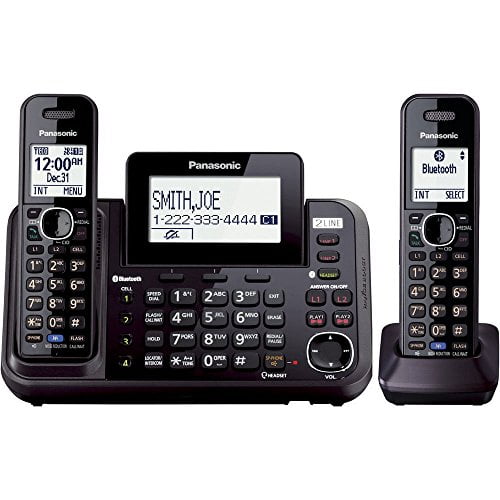 Panasonic KX-TGC384B | Téléphone sans fil - 4 combinés - Noir