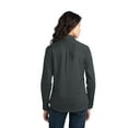 thumbnail image 2 of Port Authority Ladies Stain Resistant Roll Sleeve Twill Shirt-XS (Steel Grey), 2 of 2