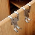 thumbnail image 3 of Gancho de metal para puerta de armario (plateado, 2 unidades), 3 of 5