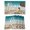 Turquoise Brown, variant on Starfish Placemats Set of 6, Coastal Coral Ocean Teal Green Brown Wood Grain Placemats for Dining Table, Place Mats for Kitchen Tabletop, Waterproof Wipeable Dining Table Mats Set
