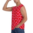 thumbnail image 3 of JUNZAN Red Love Heart Men's Sleeveless T Shirts,Sleeveless Muscle Shirts,Sizes S-3XL, 3 of 8