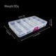 thumbnail image 3 of Caja de almacenamiento de plástico ajustable con 15 ranuras para anzuelos y señuelos de pesca, 3 of 11