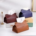 thumbnail image 3 of CSCHome PU Material Tissue Box Cover Leather Facial Tissue Dispenser Napkin Box for Kitchen Office, 3 of 5