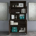 thumbnail image 6 of Office 500 5-Shelf Bookcase with Doors in Black Walnut - Engineered Wood, 6 of 7