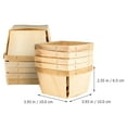thumbnail image 4 of KALLORY 10-Piece Khaki Wood Fruit Display Basket Set for Kitchen and Restaurant Use, 4 of 11