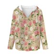 thumbnail image 5 of DISNIMO Floral Printed Sweatshirts for Women Trendy Hoodies Long Sleeve Pullover Tops Waffle Shirts for Fall Winter, S, 5 of 7