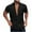 Black, variant on Antinious Mens Summer Beach Shirt,Workout Tops Men,Mens Short Sleeve Shirts Button up Solid Versatile Pocket Collar Shirt,Navy,XXL