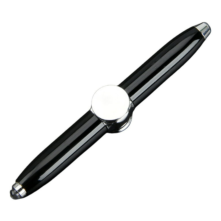4 Pieces Pen Spinning Non Weighted Pen Fidget Pen Gaming Finger Pen Spinning Rotating Pen B, Black