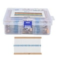 thumbnail image 1 of Kit surtido de resistencias 2880 piezas Kit de libro de resistencias Juego de resistencias surtidas de cada tipo para 20 piezas 144 valores 1 Ohm ~ 1 miliohm 1 / 4W ANGGREK Otros, 1 of 8