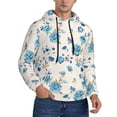 thumbnail image 2 of Lsque Rose Flowers Pattern Casual Men's Hoodie,Hooded Sweatshirt with Kangaroo Pocket,Pullover Hoodie-X-Large, 2 of 7