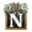 N, variant on Front Door Wreath,Wreaths for Front Door,2026 New Last Name Year Round Front Door Wreath, Last Name Year Round Front Door Wreath Decorative, Hanging Plaques In Front Of The Door 12IN(W)