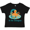 thumbnail image 3 of Inktastic O is for Octopus Monogram Boys or Girls Toddler T-Shirt, 3 of 5