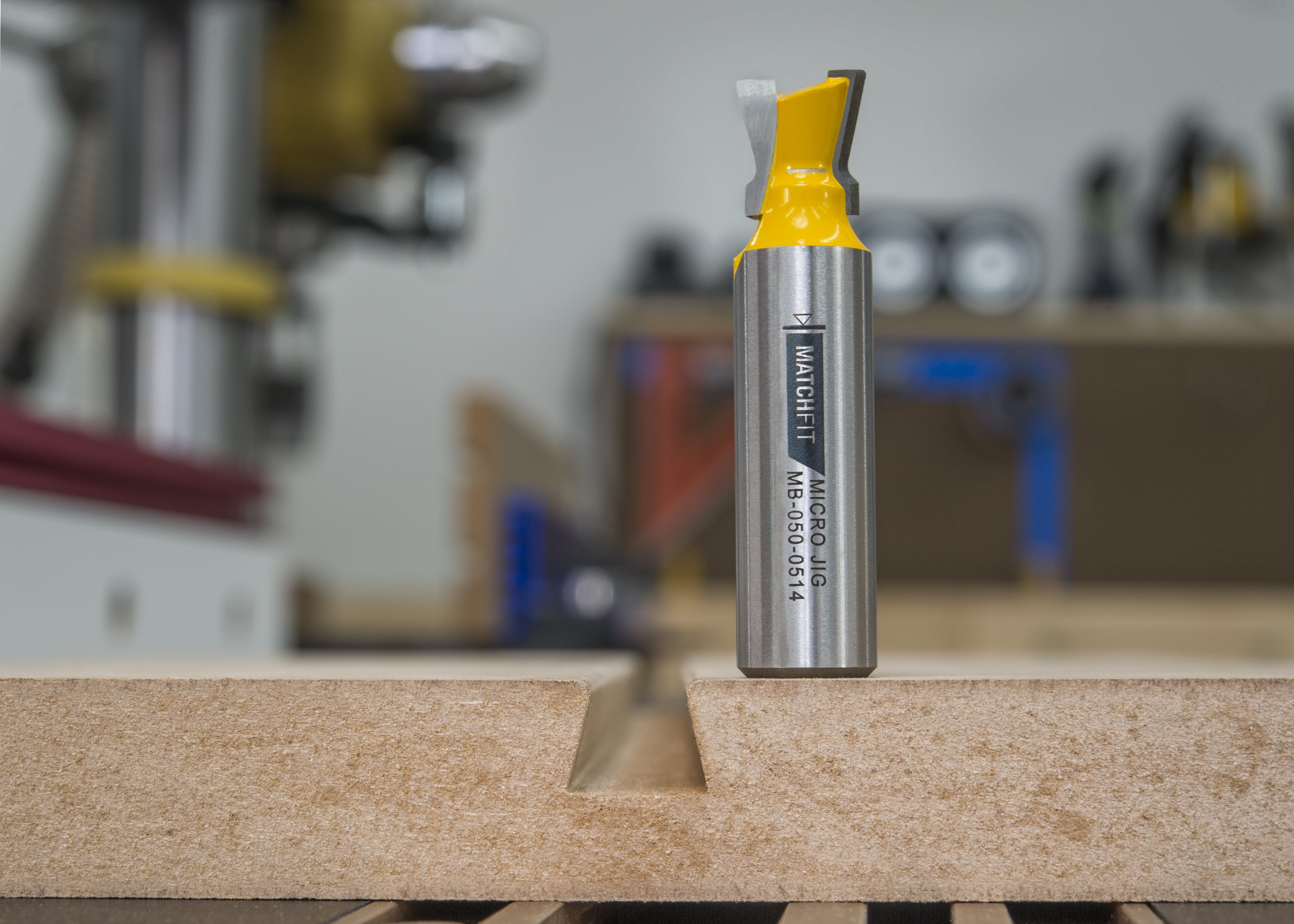 MICROJIG Matchfit MB-025-0514 Dovetail 1/4" Shank 14° X 1/2" Router Bit