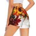thumbnail image 3 of Fotbe Thanksgiving With Autumn Womens High Waist Running Shorts Athletic Workout Quick Dry Shorts for Women with Pockets Gym Yoga Summer Shorts-X-Large, 3 of 9
