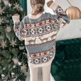 thumbnail image 2 of Jersey holgado de Navidad para mujer, suéter de alce, Tops informales de manga larga, jersey cálido, 2 of 4