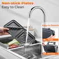 thumbnail image 4 of Spaco 3-in-1 1200W Sandwich Maker with Removable Non-Stick Plates, Simple Operation Sandwich Maker, 6.5 Lbs Lightweight Sandwich Maker for Indoor, Black, 4 of 4