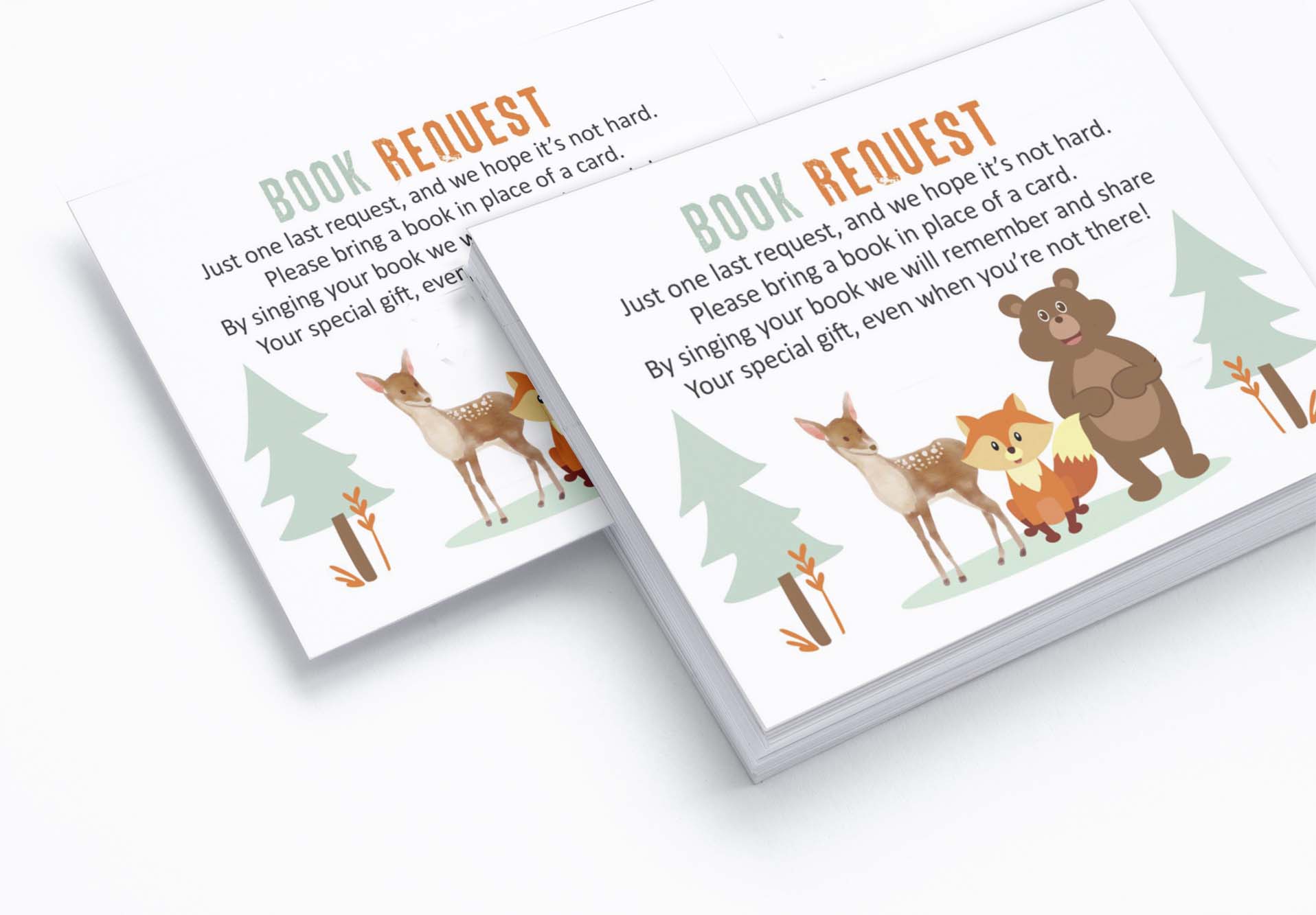 Inkdotpot 30 Books For Baby Shower Request Cards Bring A Book Instead Of A Card Jungle Animals Gender Neutral Baby Shower Invitations Inserts Games