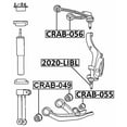 thumbnail image 2 of Febest BUSHING, FRONT UPPER CONTROL ARM # CRAB-056 OEM 52088634AB, 2 of 2