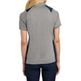 thumbnail image 4 of Mafoose Women's Heather Colorblock Contender Polo Vintage Heather/ True Navy Small, 4 of 5