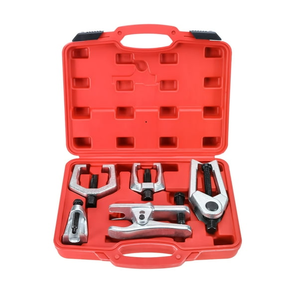 FreeTec 5 in 1 Ball Joint Separator, Pitman Arm Puller Heavy Duty, Tie Rod End Remover Front End Service Tool Set for Car SUV Light Truck
