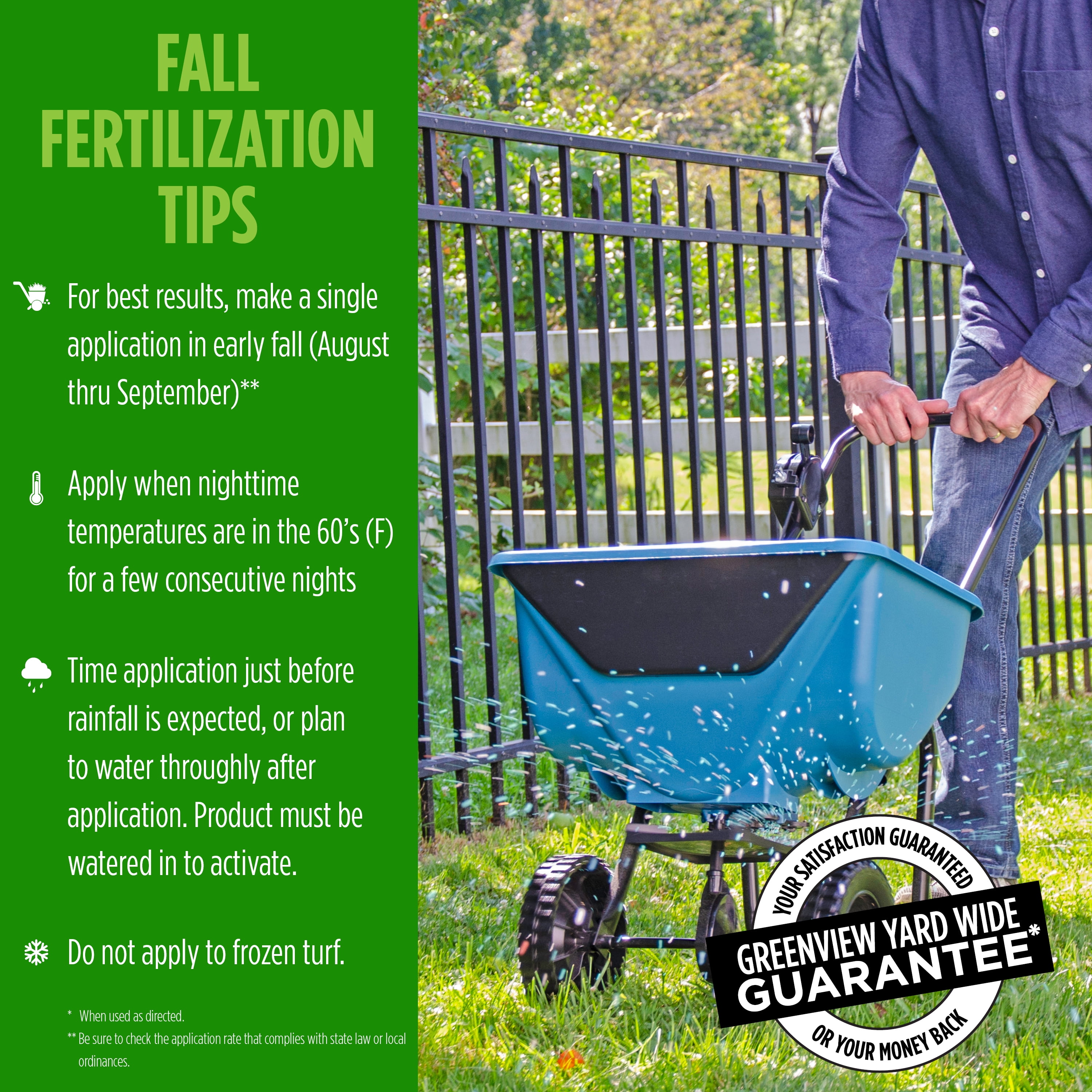 GreenView Fairway Formula Fall Lawn Fertilizer - 45 lb. - Covers 15,000 Sq. ft.