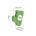 thumbnail image 2 of Uxcell Wooden Push Pins Cactus Shaped Decorative Pin Clips, Green 50 Pack, 2 of 5