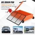 thumbnail image 3 of CazToi Oil Drain Pan 20 Gallon Low Profile  with Electric Pump 76L Oil Change Pan with 8ft Hose & Folding Handle, Rolling Oil Drain Cart for Car SUV Trucks Oil Draining, 3 of 7