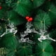 thumbnail image 4 of 3 uds decoración de árbol de Navidad colgante de llave de alce copo de nieve transparente colgante para árbol de Navidad, 4 of 5