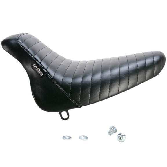 Le Pera Bare Bones Pleated Black Solo Seat (LX-007PT)