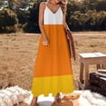 thumbnail image 3 of Candy Corn Sleeveless Dress Loose Women's Dress Dresses Luxury Evening Dresses, 3 of 9