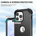 thumbnail image 6 of Allytech Phone Case for iPhone 14 Pro 6.1" 2022, Soft TPU Bumper + PC Hard Back [4 Corners] Shockproof Protection Heavy Duty Cover for iPhone 14 Pro 5G, Black, 6 of 9