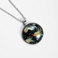 thumbnail image 4 of Sea Slug Glass Circular Pendant Necklace - Elegant Jewelry for Women, 4 of 5