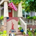 thumbnail image 4 of God Bless America Independence Day Patrioctic Linen Garden Flag 12 X 18 Inch Double Sided Memorial Day Floral Yard Flag Vertical Home Yard Outdoor Decoration, 4 of 8
