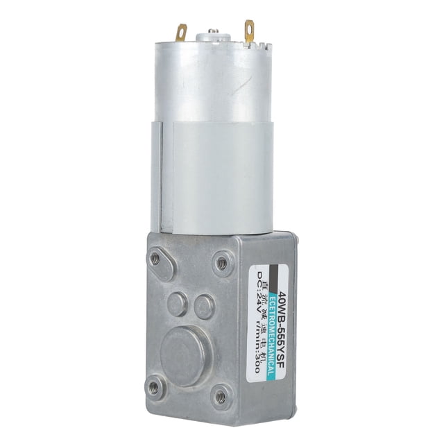 Uadme Engranaje helicoidal de turbina - Motor CC Torsión Grande Control de Baja Velocidad Mini 2 vías CC 24 V XD40WB‑555YSF(300rpm/min)
